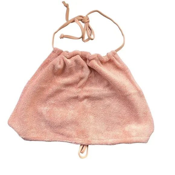 Free People x Stone Fox Swim Piper Top in Sandstone Terry NWT - Picture 3 of 5